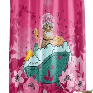Sprchový závěs 180x200 cm Chatibulle – douceur d'intérieur