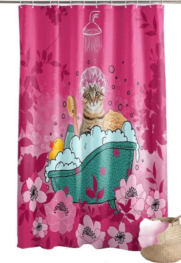 Sprchový závěs 180x200 cm Chatibulle – douceur d'intérieur