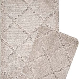Světle hnědé koupelnové předložky v sadě 2 ks 50x80 cm Cizgili – Foutastic
