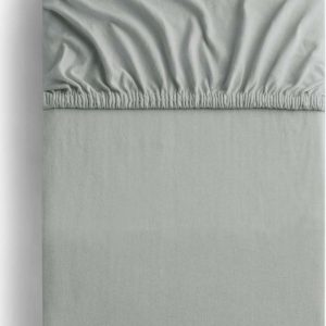 Světle šedé napínací prostěradlo jersey 140x200 cm Amber – Restilo