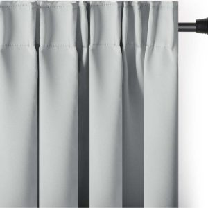 Světle šedý zatemňovací termo závěs 140x270 cm Pleat – Restilo