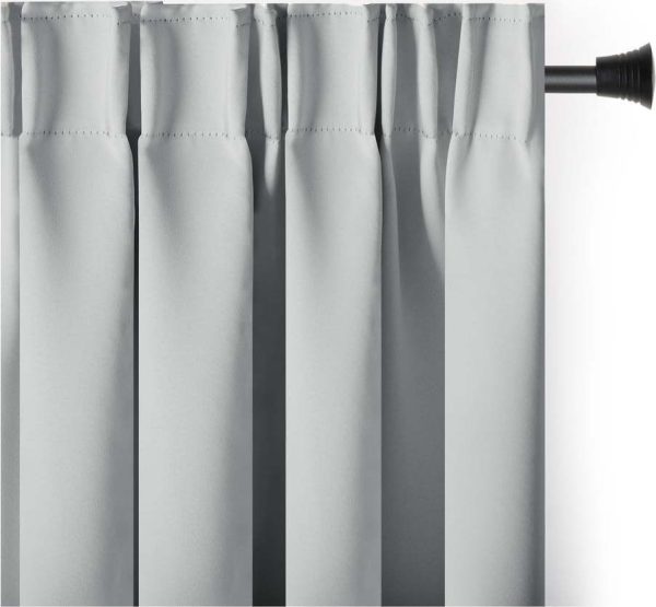 Světle šedý zatemňovací termo závěs 140x270 cm Pleat – Restilo