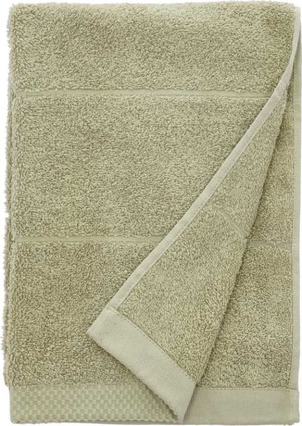 Světle zelený froté bavlněný ručník 50x100 cm Line – Södahl