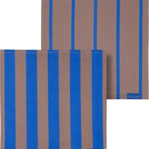 Textilní ubrousky v sadě 2 ks Stripes – Mette Ditmer Denmark