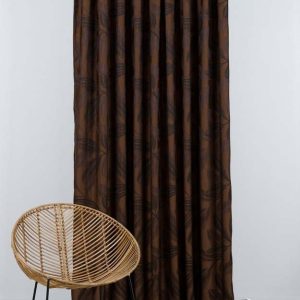 Tmavě hnědý závěs 210x245 cm Nydia – Mendola Fabrics