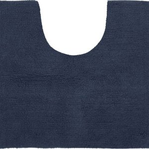 Tmavě modrá koupelnová předložka 50x45 cm Riva - Tiseco Home Studio