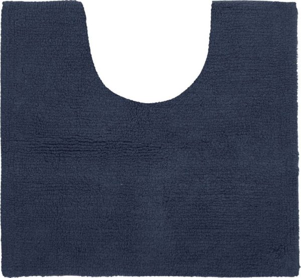 Tmavě modrá koupelnová předložka 50x45 cm Riva - Tiseco Home Studio