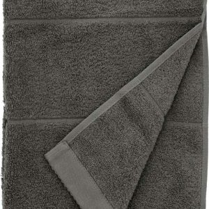 Tmavě šedý froté bavlněný ručník 50x100 cm Line – Södahl