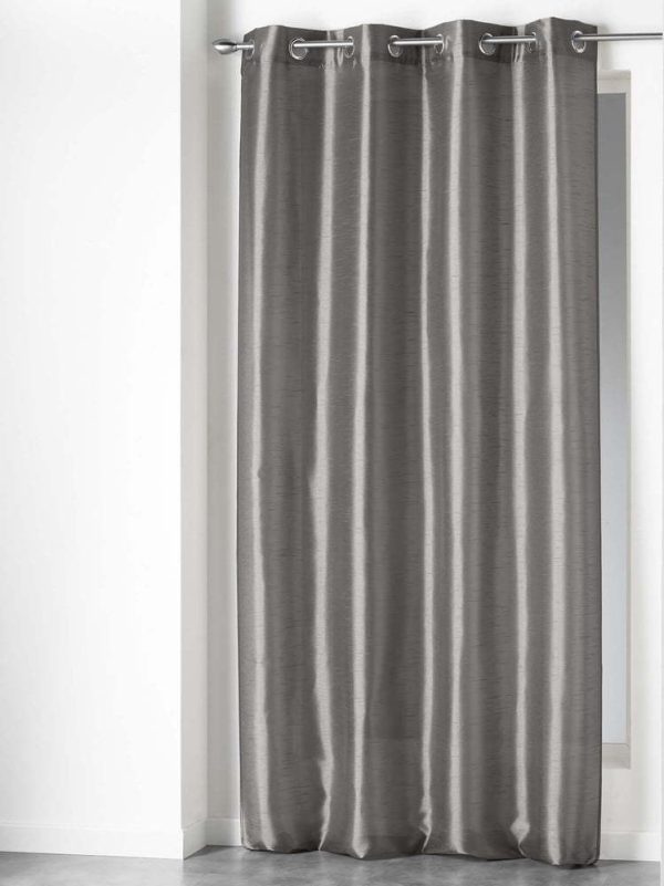 Tmavě šedý saténový závěs 140x240 cm Shana – douceur d'intérieur