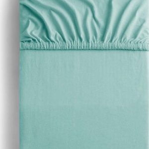 Tyrkysové napínací prostěradlo jersey 120x200 cm Amber – Restilo