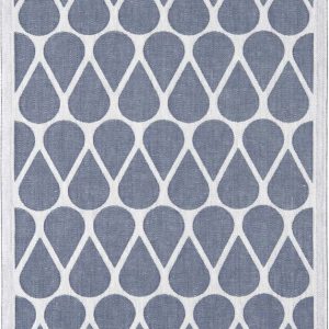 Utěrka s příměsí lnu 46x66 cm Otis Blue – Pappelina