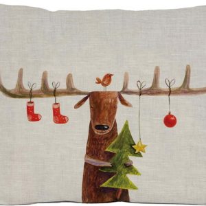 Vánoční dekorační polštář 35x50 cm Reindeer - Little Nice Things