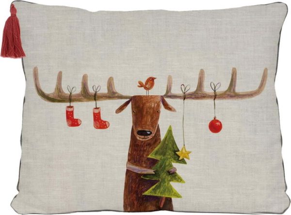 Vánoční dekorační polštář 35x50 cm Reindeer - Little Nice Things