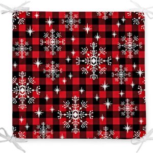 Vánoční podsedák s příměsí bavlny Minimalist Cushion Covers Eve