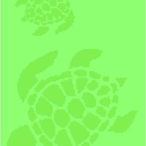 Zelená bavlněná plážová osuška 70x140 cm Turtle – B.E.S.
