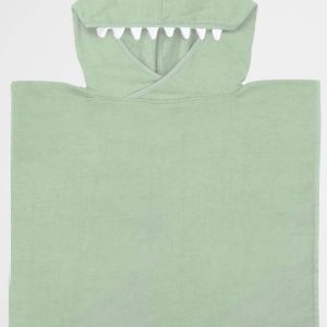 Zelená dětská plážová osuška s kapucí Sunnylife Monster