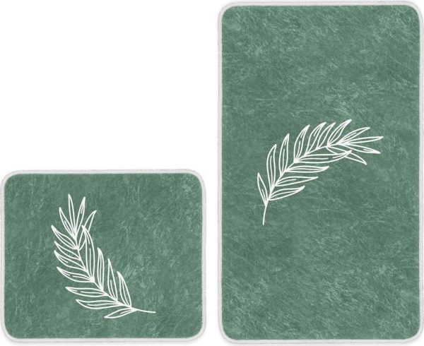 Zelené koupelnové předložky v sadě 2 ks 60x100 cm – Mila Home