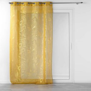 Žlutá voálová záclona 140x280 cm Belflor – douceur d'intérieur