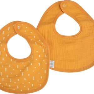 Žluté mušelínové bryndáky v sadě 2 ks – Bébé Douceur