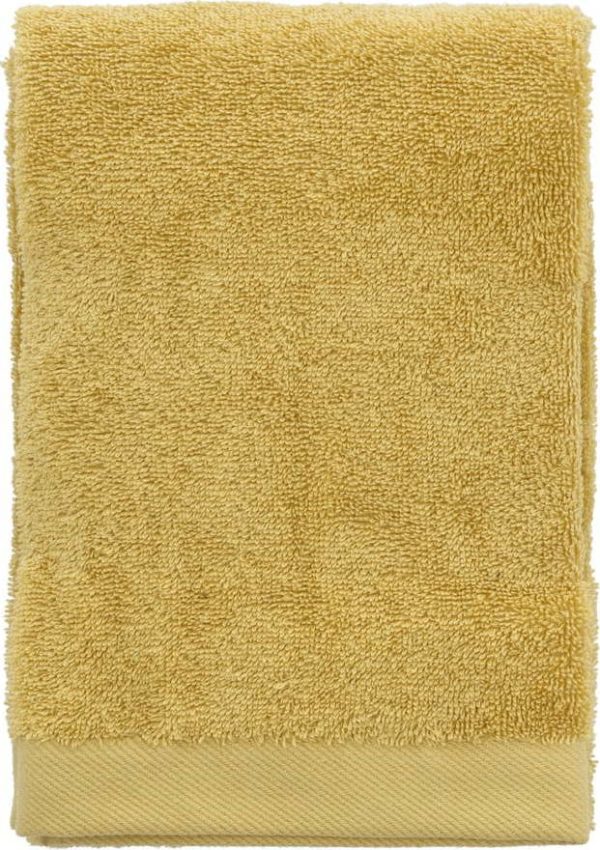 Žlutý ručník z bio bavlny 50x100 cm Comfort – Södahl