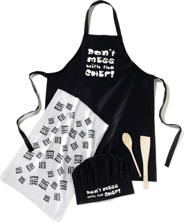 5dílný set pro kuchaře Cooksmart ® Don't Mess With The Chef