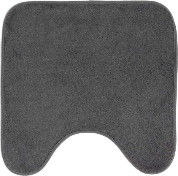 Antracitová WC koupelnová předložka 45x45 cm Vitamine – douceur d'intérieur