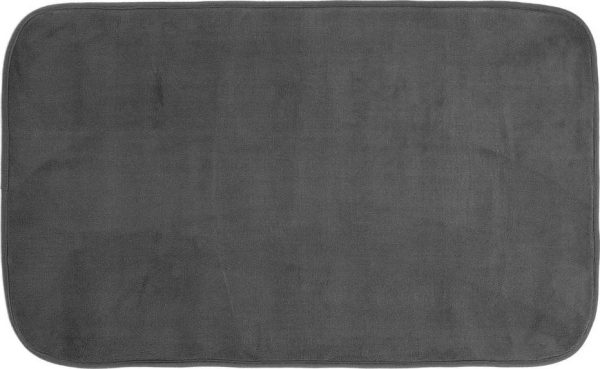 Antracitová koupelnová předložka 45x75 cm Vitamine – douceur d'intérieur