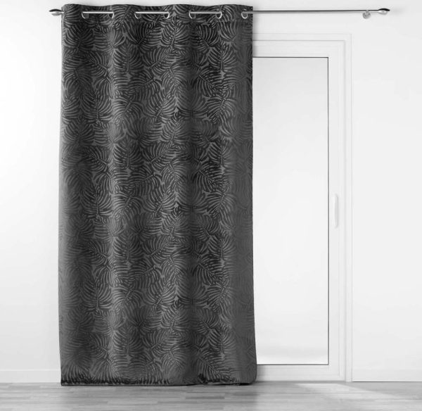 Antracitový sametový závěs 140x240 cm Analia – douceur d'intérieur