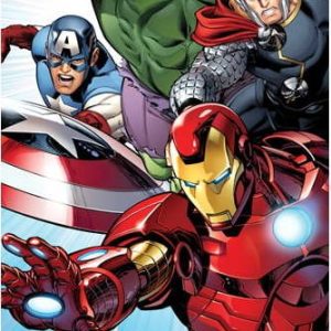 Bavlněná dětská osuška 70x140 cm Avengers "Light Blue" – Jerry Fabrics