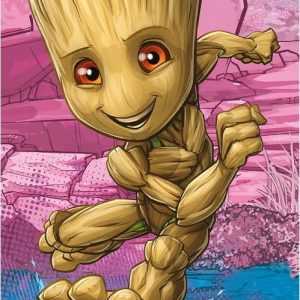 Bavlněná dětská osuška 70x140 cm Groot "I am groot" – Jerry Fabrics