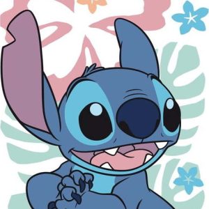 Bavlněná dětská osuška 70x140 cm Lilo and Stitch "Hawaiian Harmony" – Jerry Fabrics