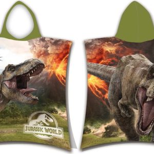 Bavlněné dětské pončo velikost 3-8 let Jurassic World "Volcano" – Jerry Fabrics
