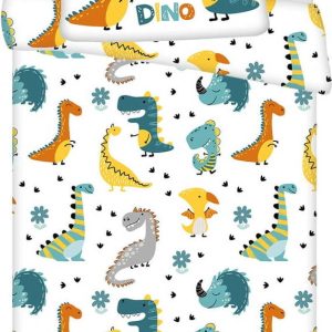 Bavlněné dětské povlečení do postýlky 100x135 cm Dino World – Jerry Fabrics