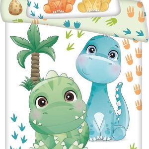 Bavlněné dětské povlečení do postýlky 100x135 cm Dino – Jerry Fabrics