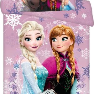 Bavlněné dětské povlečení do postýlky 100x135 cm Frozen "Purple" – Jerry Fabrics