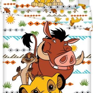 Bavlněné dětské povlečení na jednolůžko 140x200 cm Lion King Africa – Jerry Fabrics