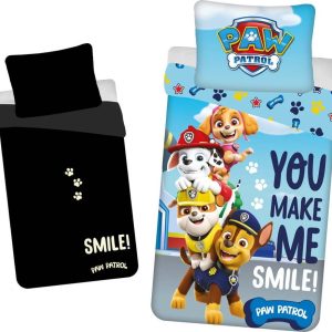 Bavlněné dětské povlečení se svítícím efektem na jednolůžko 140x200 cm Paw Patrol – Jerry Fabrics
