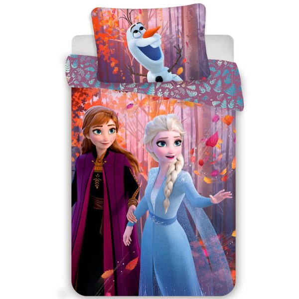 Bavlněné ložní povlečení FROZEN 2 Sister Purple