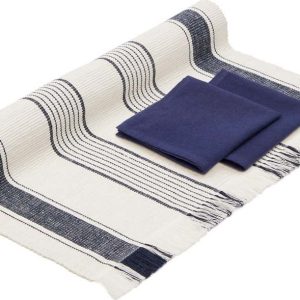 Bavlněný běhoun a ubrousky v sadě 3 ks 50x150 cm Sonima – Kave Home