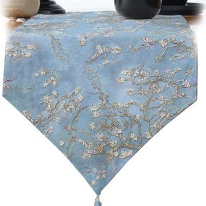 Běhoun na stůl 45x140 cm Blue Spring – Minimalist Cushion Covers