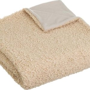 Béžová deka s beránkem 130x160 cm Sherpa – Casa Selección