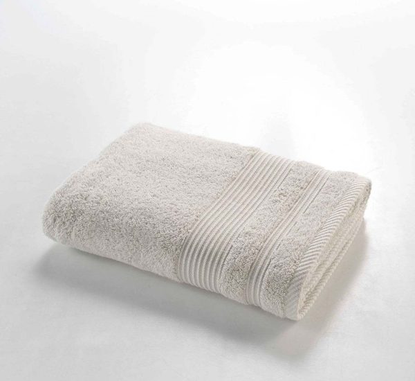 Béžová froté bavlněná osuška 70x130 cm Tendresse – douceur d'intérieur