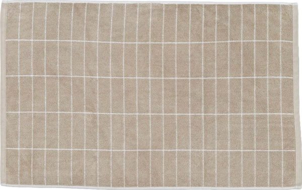 Béžová koupelnová předložka 50x80 cm Tile Stone – Mette Ditmer Denmark