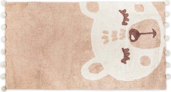 Béžová koupelnová předložka 80x150 cm Teddy – Foutastic