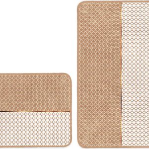 Béžové koupelnové předložky v sadě 2 ks 60x100 cm – Mila Home