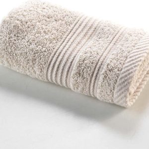 Béžový froté bavlněný ručník 30x50 cm Tendresse – douceur d'intérieur