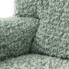 Bielastické potahy FUCO biobavlna mátové křeslo (š. 60 - 110 cm) - Image 4