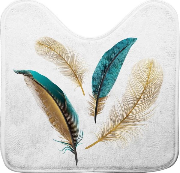 Bílá WC koupelnová předložka 45x45 cm Plumiss – douceur d'intérieur