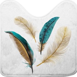 Bílá WC koupelnová předložka 45x45 cm Plumiss – douceur d'intérieur
