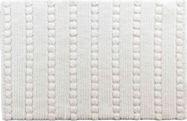 Bílá koupelnová předložka 50x80 cm Cleonis – douceur d'intérieur